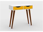 میز تحریر با پایه چوبی رنگی DW144-CA